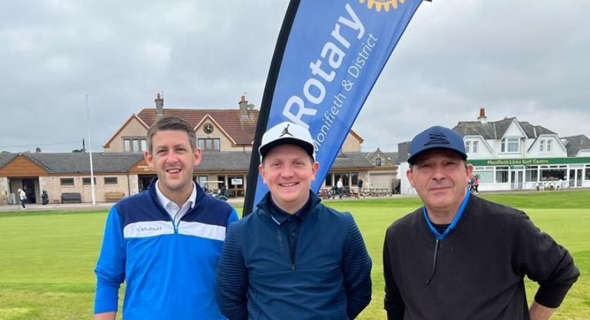 Dominic, David and Jonathan at the Rotary Golf Event