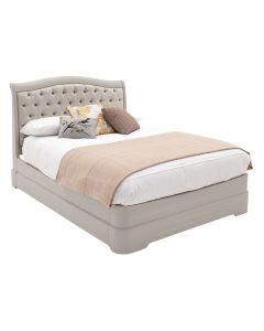 Auvergne Painted Bed w/ Upholstered H/B