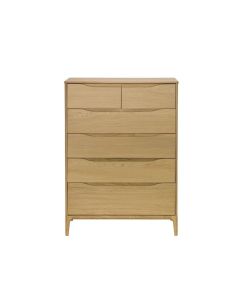 Rimini 6 Drawer Tall Wide Chest