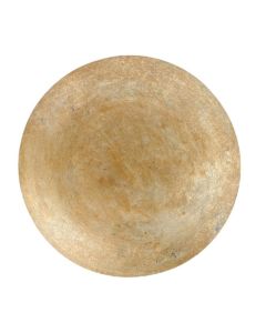 Burnished Gold Abstract Wall Disc Small