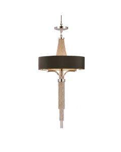 Langan Chandelier with Black Shade