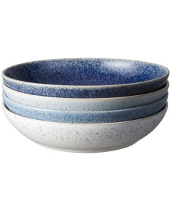 Denby Studio Blue Pasta Bowls S/4