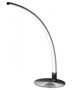 LED Curved Satin Table Lamp