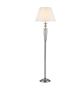 Siam Satin Chrome Floor Lamp