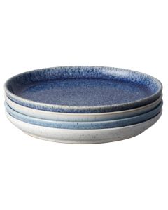 Denby Studio Blue Small Coupe Plate (x4)