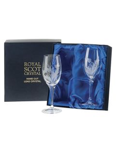 Large Crystal Wine Glasses - Set of 2