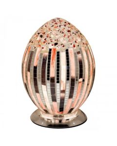 Mosaic Glass Art Deco Egg Lamp
