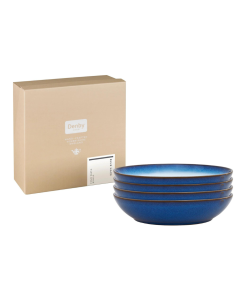 Denby Blue Haze 4 PC Pasta Bowl Set