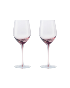 Denby Colours Pink Red Wine Glasses