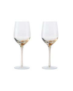 Denby Colours Yellow White Wine Glasses