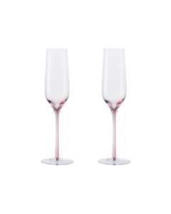 Denby Colours Pink Champagne Flutes