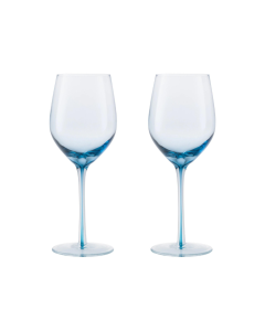 Denby Colours Blue Red Wine Glasses