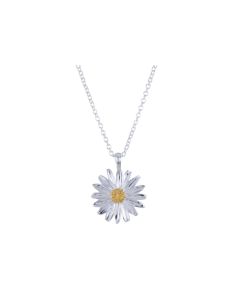 Reeves & Reeves Silver Daisy Necklace
