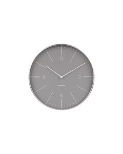 Norman Numbers Grey Wall Clock