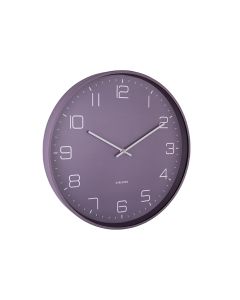 Lofty Metal Dark Purple Wall Clock
