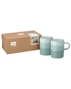 Denby Kiln Green Mugs - Set of 2
