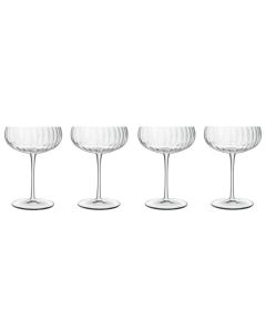 Optica Champagne Glasses Set/4