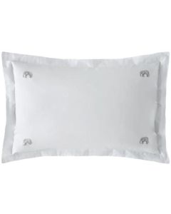 Elephant White Oxford Pillowcase Pair
