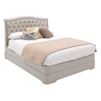 Auvergne Painted Bed w/ Upholstered H/B