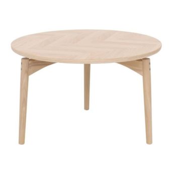 Aeris D90 Light Oak Round Coffee Table