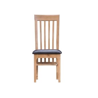 Scandic Slat Back Chair PU Seat
