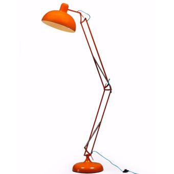 Orange XL Classic Desk Style Floor Lamp