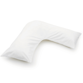 V-Shaped Pillowcase - White