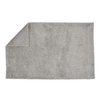 Christy Reversible Bath Rugs - Silver