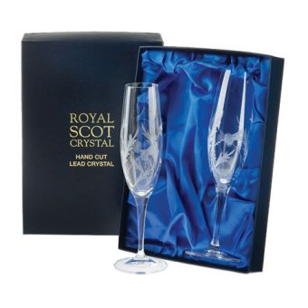 Crystal Champagne Flutes - Set of 2
