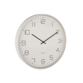 Lofty Metal Matt Grey Wall Clock