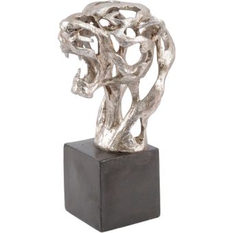 Addo Silver Abstract Tiger Head