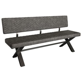Fairfax Stone 180cm Bench with Back