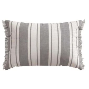 Classic Grey/White Stripe Cushion