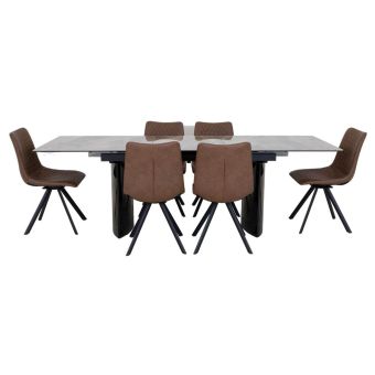 Andorra Dining Table + 6 Chairs