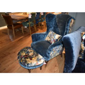 Crawford Wing Chair And Stool